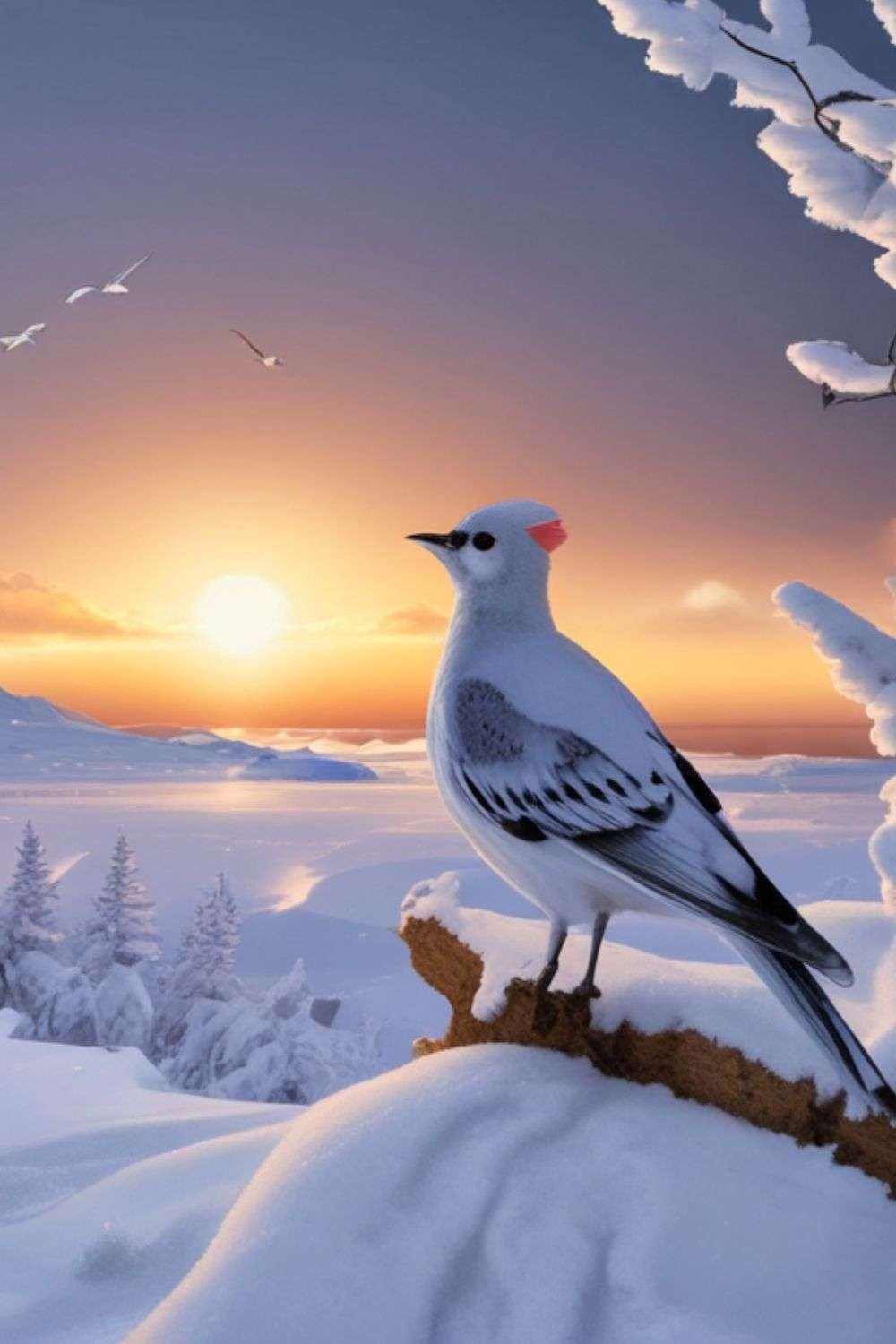 Snowy Scene Wallpaper